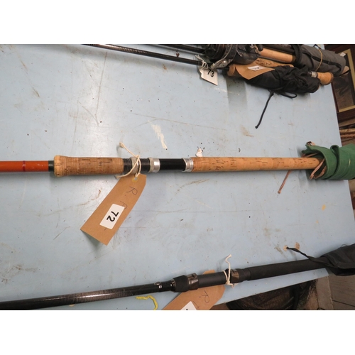 72 - 2 pc carbon fly rod