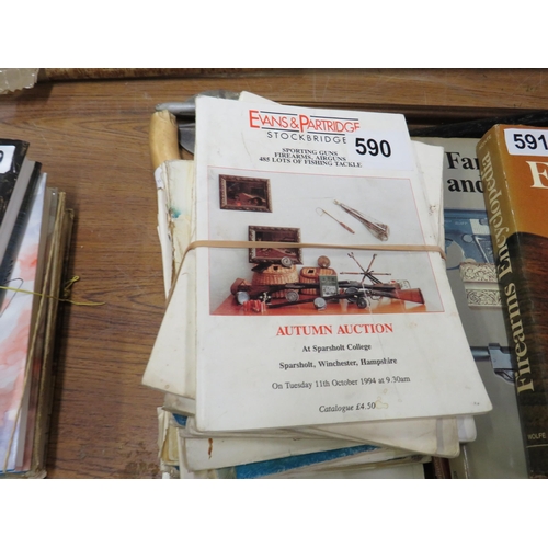 590 - Various auction catalogues