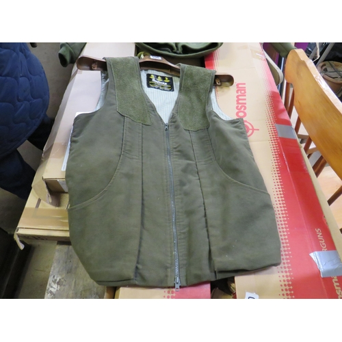 596 - Barbour moleskin waistcoat size medium