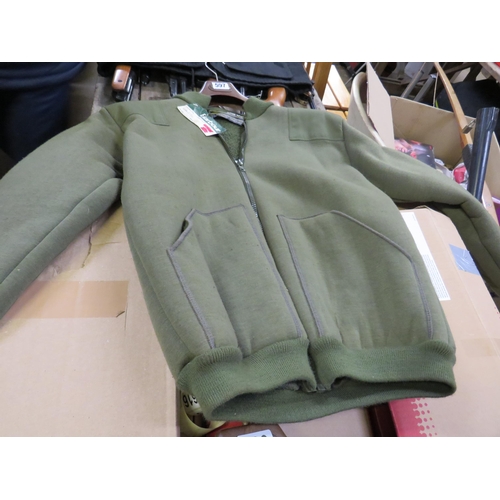 597 - Barbour green padded jacket size medium