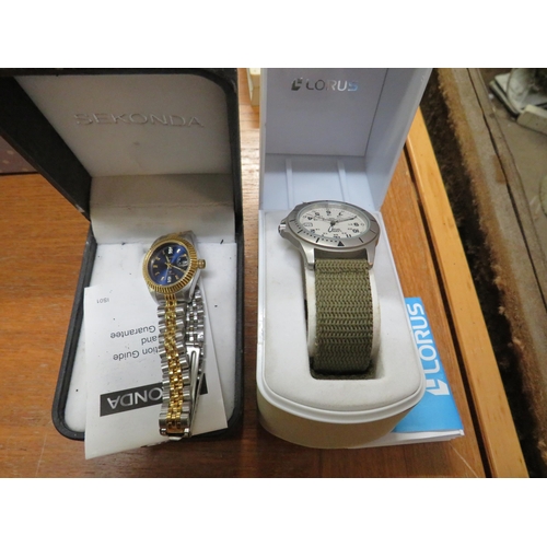 706 - 2 cased purist watches Sekonda & Lorus