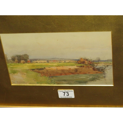 73 - Wilfred Ryll watercolour Culham Bridge 6