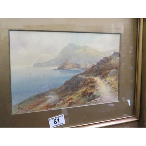 81 - F Parr signed watercolour West Country coastal scene Ilfracombe 7