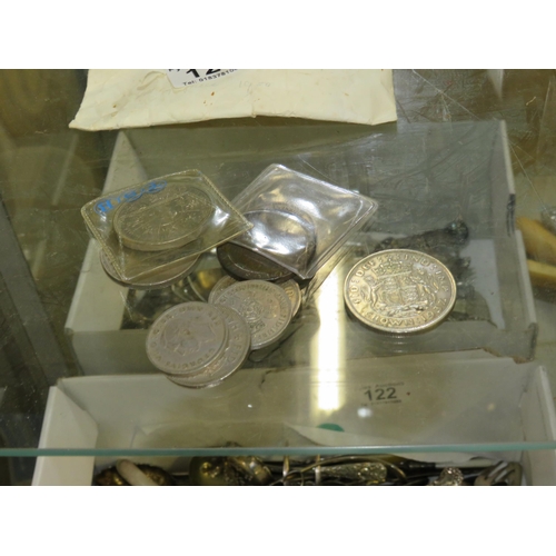 121 - Quantity silver & nickel coins