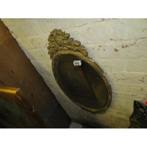 685 - Oval gilt mirror 29