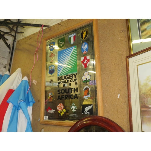 690 - 1995 Rugby World `Cup mirror