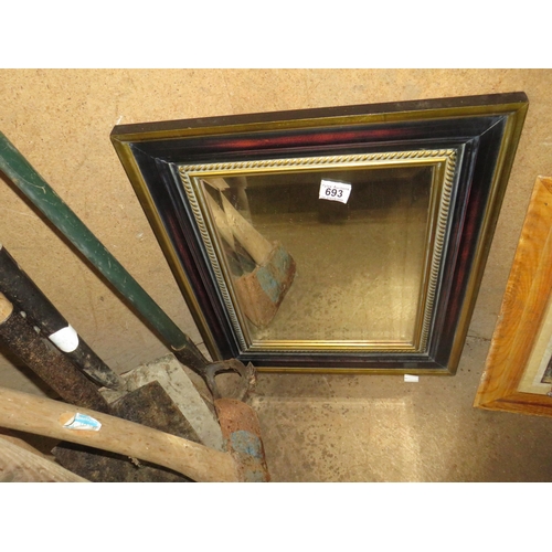 693 - Bevel edged mirror