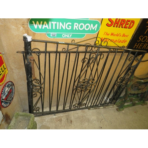 17 - Pair wrought iron gates for 8ft opening