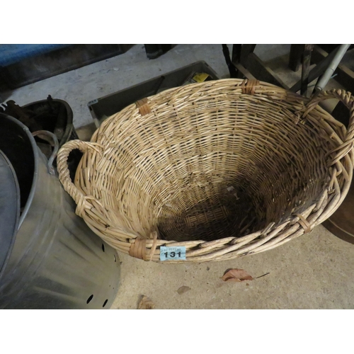 131 - 2 handled log basket