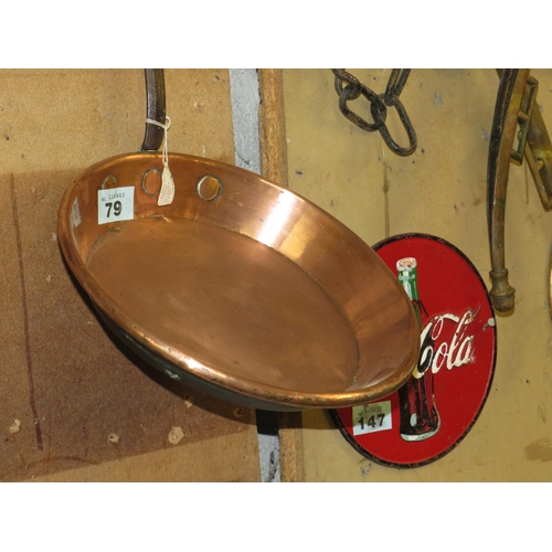 79 - Georgian copper skillet