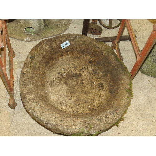 186 - Circular granite trough diameter 23