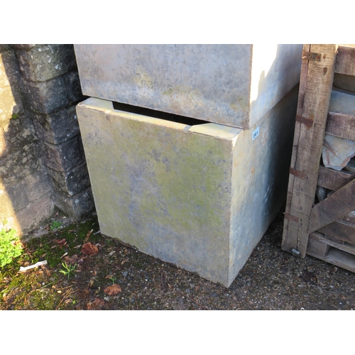 381 - Galvanised water tank 22