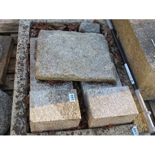 388 - 2 granite stand & granite step