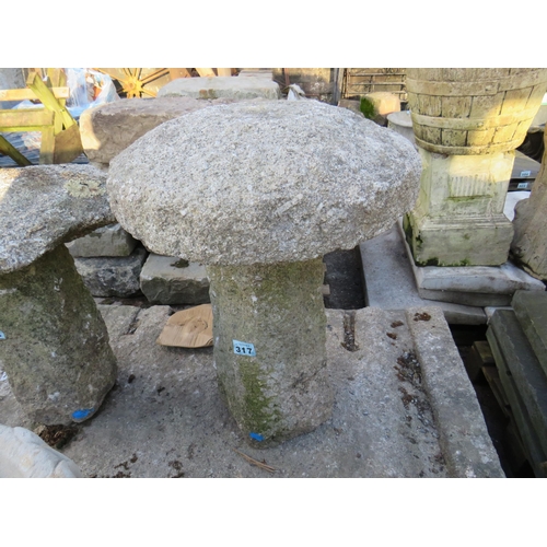 317 - Granite mushroom