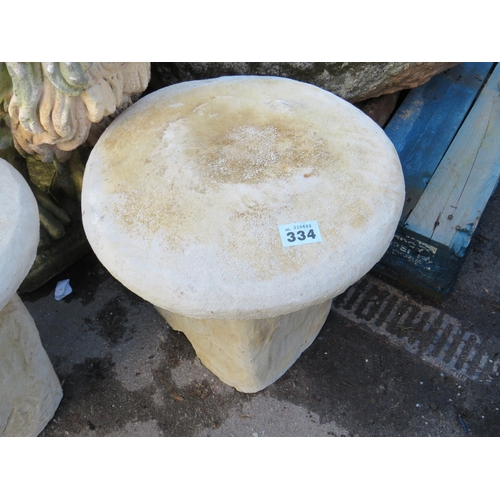 334 - Reconstituted stone mushroom