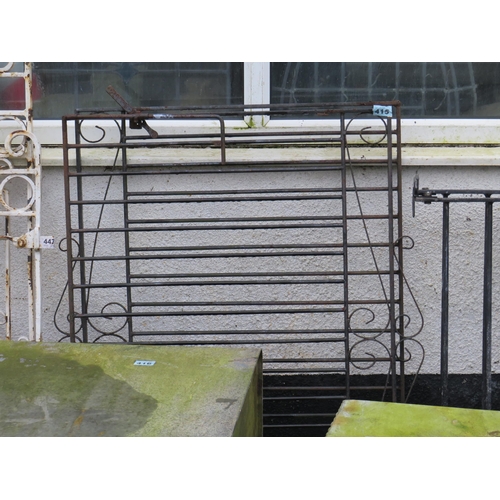 415 - Pair wrought iron gates