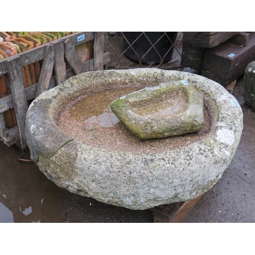 445 - Granite circular trough diameter 38