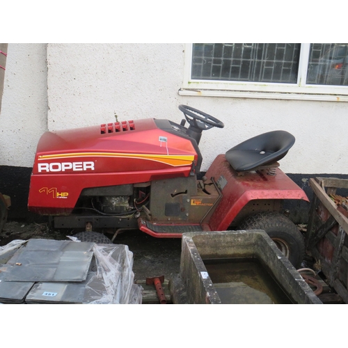 450 - Roper 11 horse power 4 speed ride on tractor