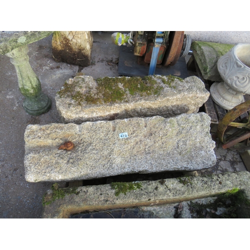 472 - 2 granite lintels