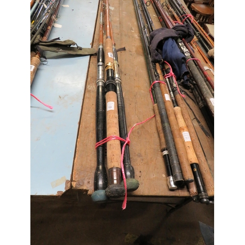 110 - 4 split cane boat rods