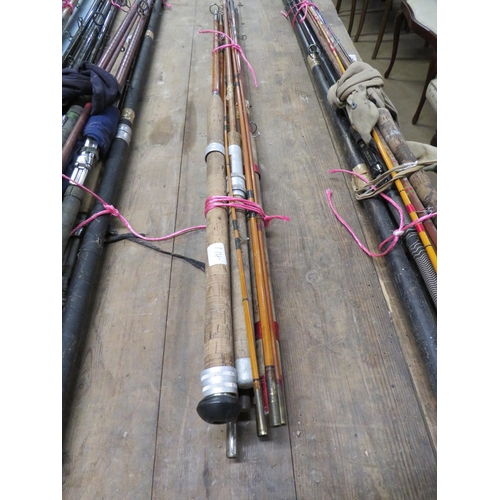 114 - 4 split cane rods