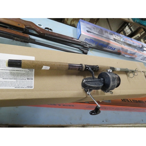 120 - 7ft telescopic rod & Mitchell 410 reel