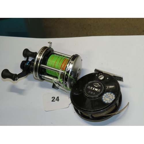 24 - Daiwa 233 reel & a ABU Garcia 6500C reel