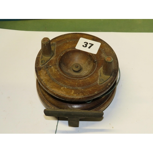 37 - Old wooden reel