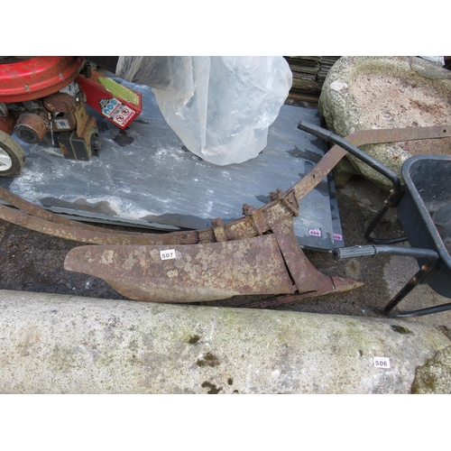 507 - Wrought iron horse plough