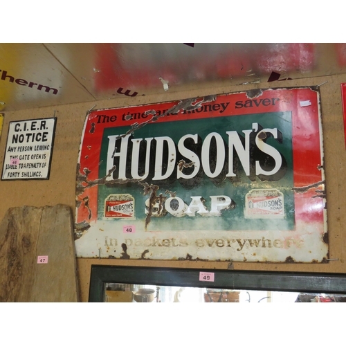 48 - Enamel sign 25