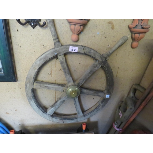 57 - Ships wheel diameter 23