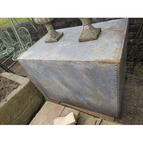 298 - Large galvanised water tank 3ft x 42