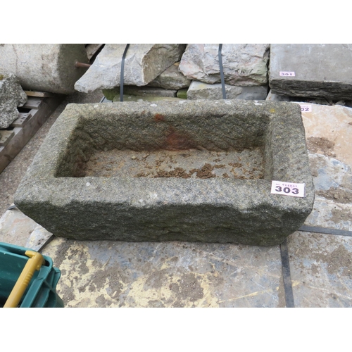 303 - Small granite trough 20