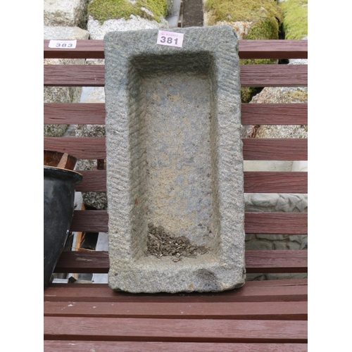 381 - Small stone trough 20