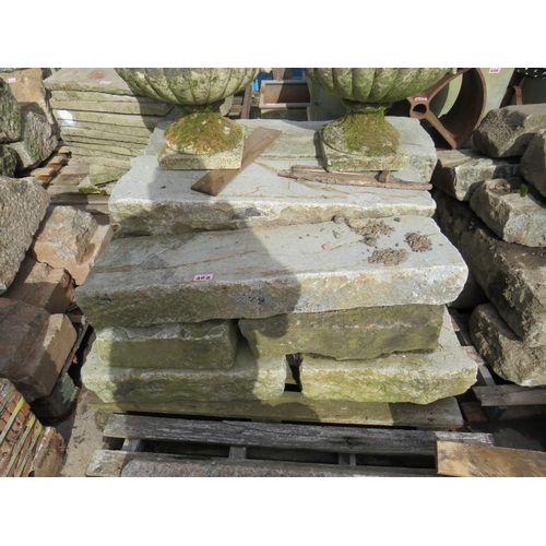 462 - Pallet of 14 granite steps