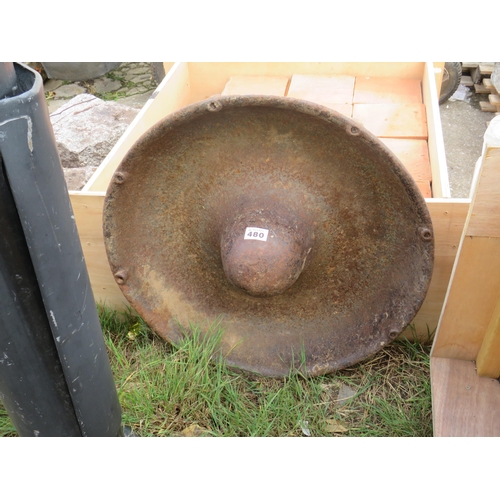 480 - Mexican hat cast iron pig trough