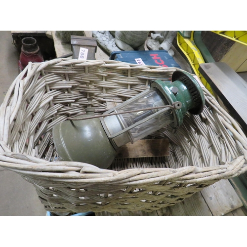 784 - Tilley lamp & basket