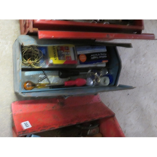 202 - Tool box & contents