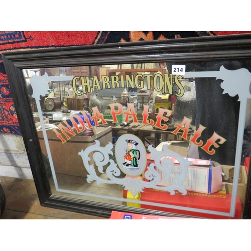 214 - Original Charrington pub mirror