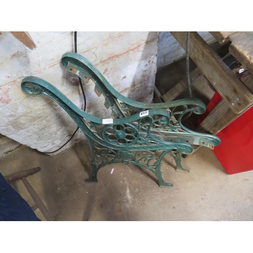 217 - Pair bench ends