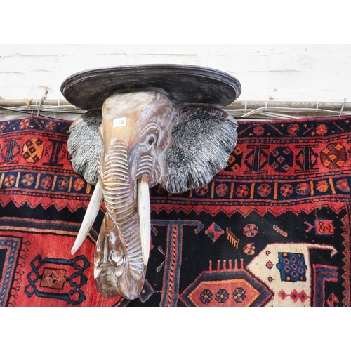222 - Elephant wall shelf height 23