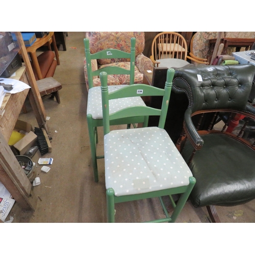239 - Pair kitchen high chairs