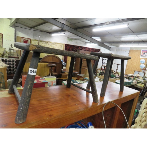 244 - 2 elm stools