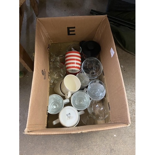 236 - Box of glass and china