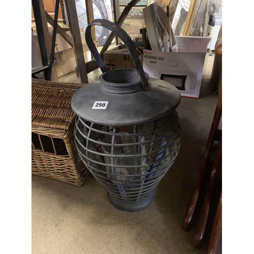 250 - Plastic outdoor candle lantern