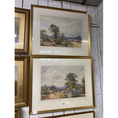 29 - Pair of watercolours signed E C Richards, Bredy on the stow & Nr Maldon, Essex 12