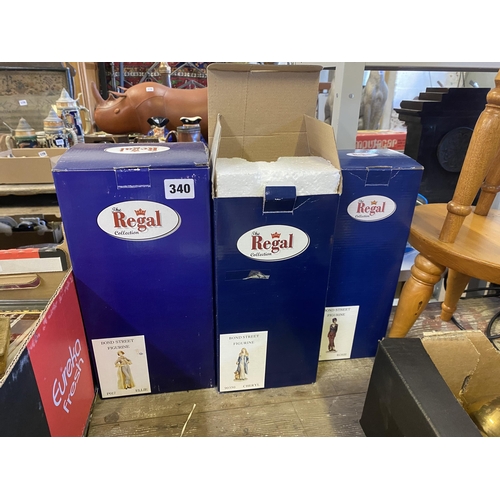 340 - 3 boxed Regal figurines