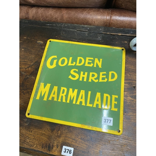 377 - Enamel sign 11.5