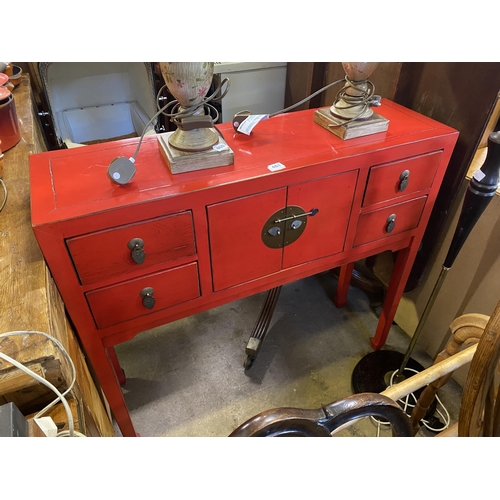 461 - Oriental 4 drawers side cabinet