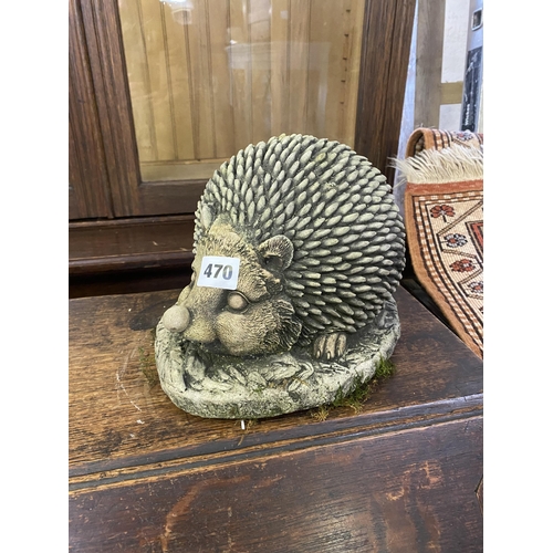 470 - Stoneware hedgehog